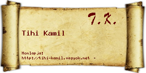 Tihi Kamil névjegykártya